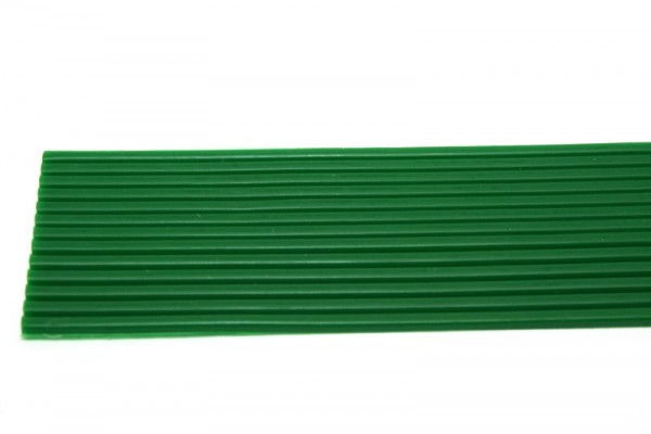 Wachsrundstreifen, 2mm, 20cm, 10 Stk., hellgrün
