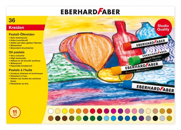 EBERHARD FABER Pastell-Ölkreide, 36 Farben im Kartonetui
