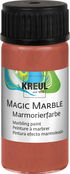 Kreul Magic Marbel Marmorierfarbe, 20 ml, Kupfer