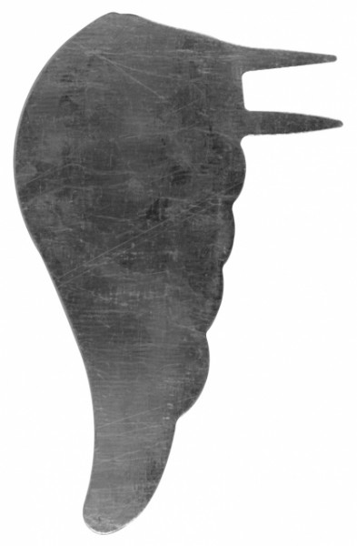 Engelsflügel, aus Metall, 2 Paar, 13 x 5,5 cm, silber
