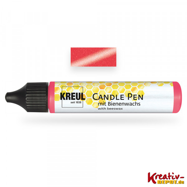 KREUL Candle Pen, 29 ml, Rot-Metallic