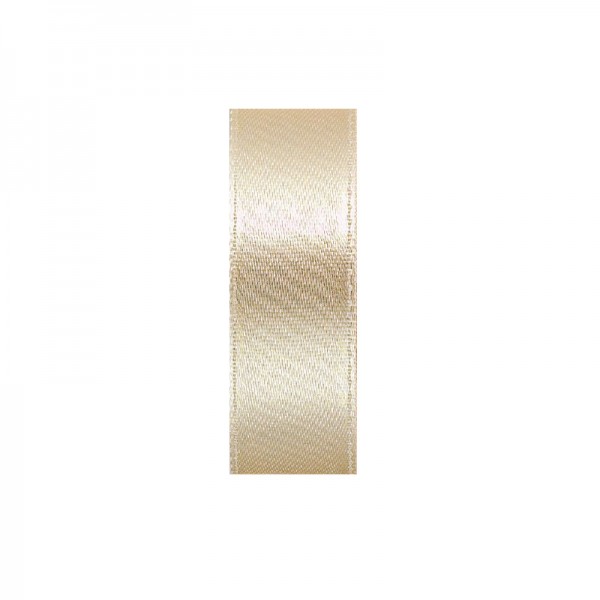 Satinband, doppelseitig, Länge 10 m, Breite 10 mm, beige