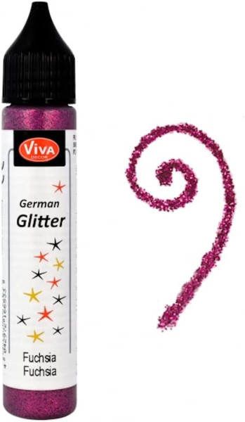 German-Glitter, 28 ml, Fuchsia