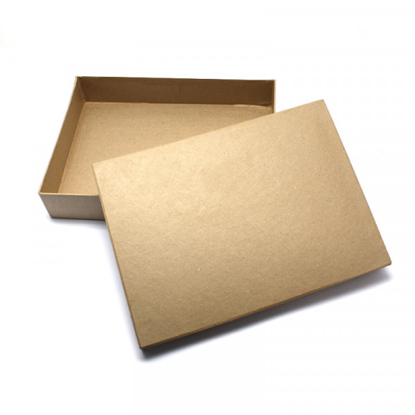 Box flach für A4 , aus Pappmaché, 21 x 29,7 x 5,5cm