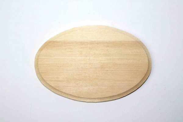Holz-Platine, oval, 9 x 13 cm