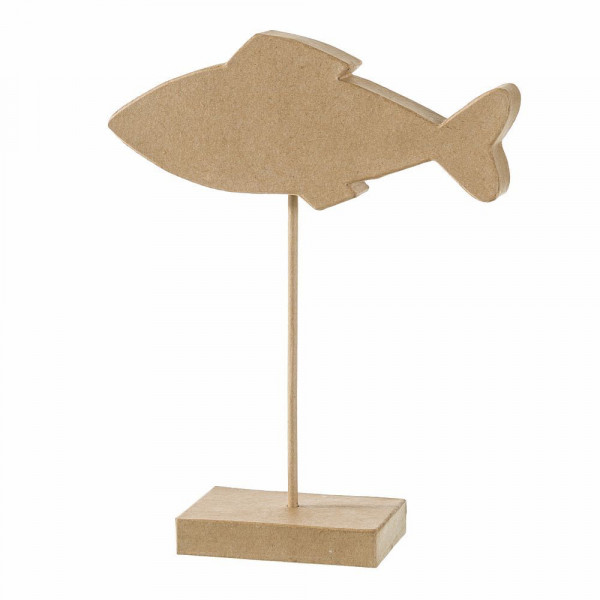 Fisch Silhouette, auf Stand, 21,5x9x2,5 / 11x7 x27,5 cm, 3 - teilig