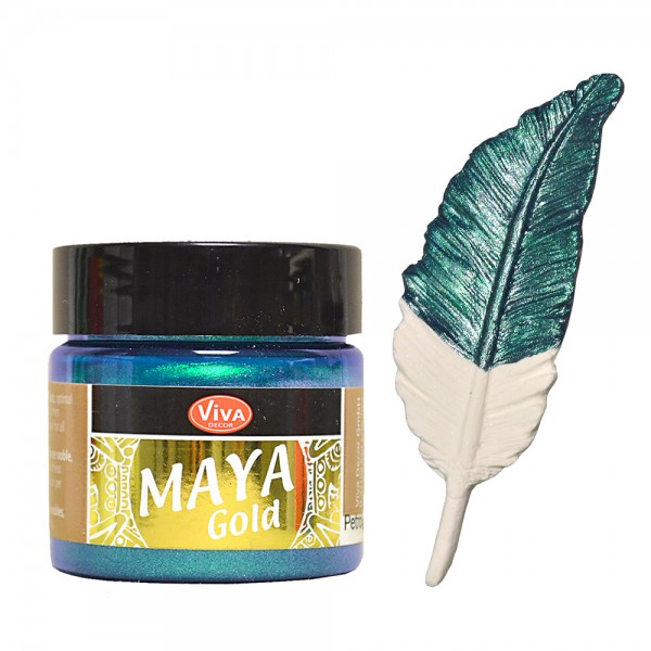 Viva Decor Maya-Gold, 45 ml, Petrol