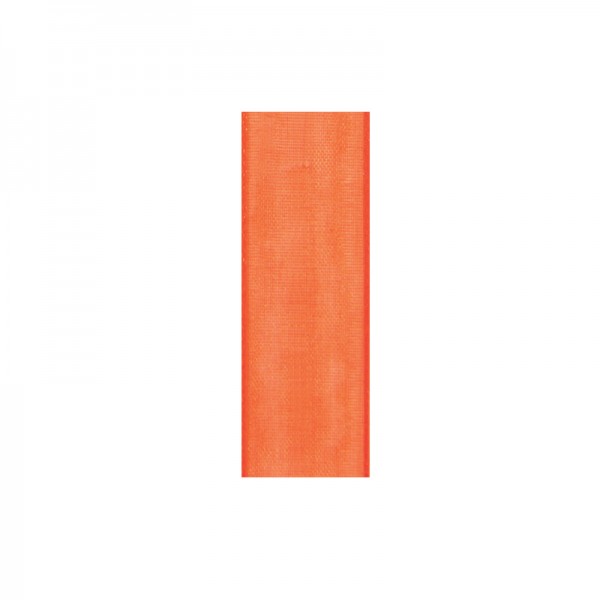 Chiffonband, 10mm breit, 10m lang - orange