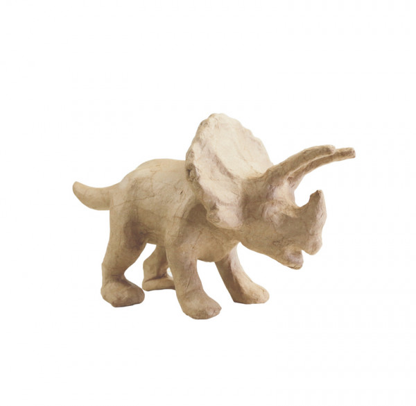 dècopatch Triceratops / Dinosaurier aus Pappmachè, 29x12x15,5 cm
