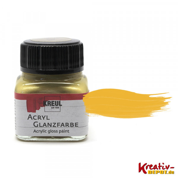 Kreul Acryl-Glanzfarbe, 20 ml, Gold