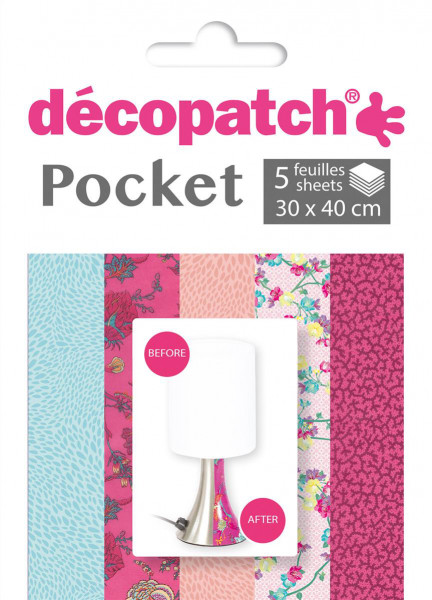 Decopatch Pocket Papier, 5er Sortiment, Collection No 21