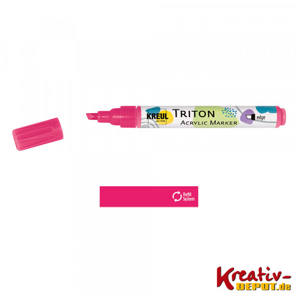 KREUL Triton Acrylic Marker Edge, Fluoreszierend Pink