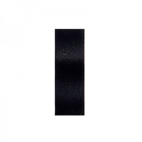 Satinband, doppelseitig, Länge 10 m, Breite 5 mm, schwarz