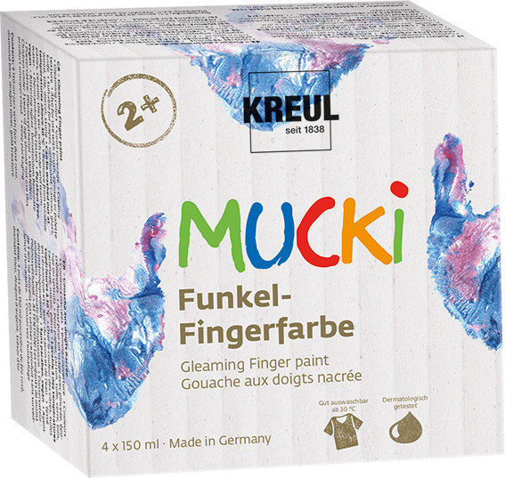 KREUL MUCKI Funkel-Fingerfarben-Set