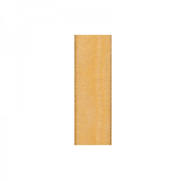 Chiffonband, 6mm breit, 10m lang - gold