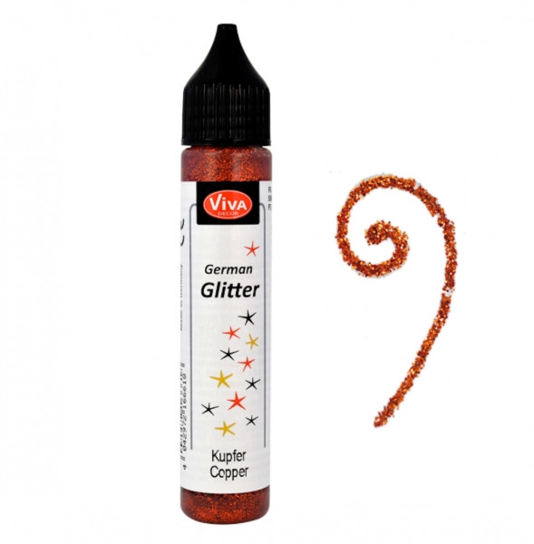 German-Glitter, 28 ml, Kupfer
