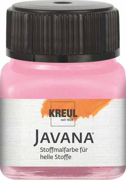 KREUL Javana Stoffmalfarbe für helle Stoffe, 20 ml, Rosa