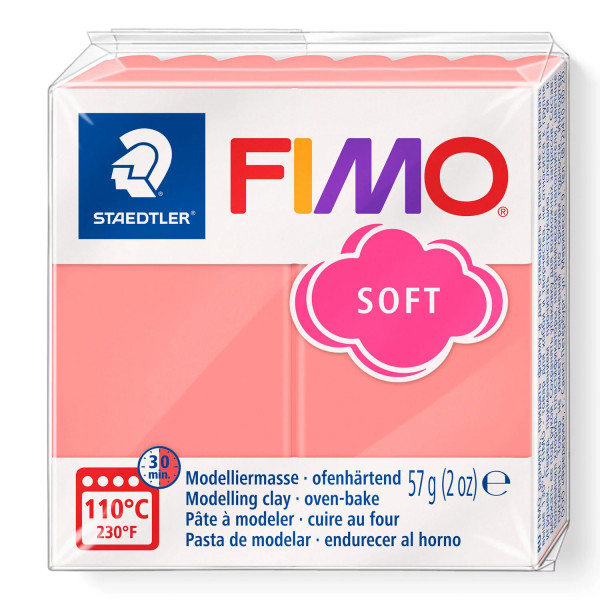 FIMO soft, Modelliermasse, 57g, Pink Grapefruit