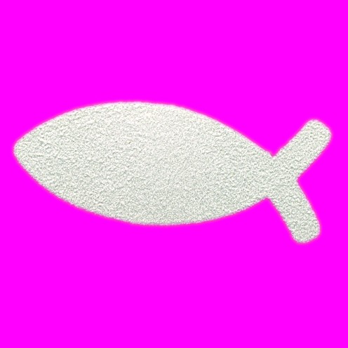 Stanzer Fischsymbol, ca. 2,5 cm