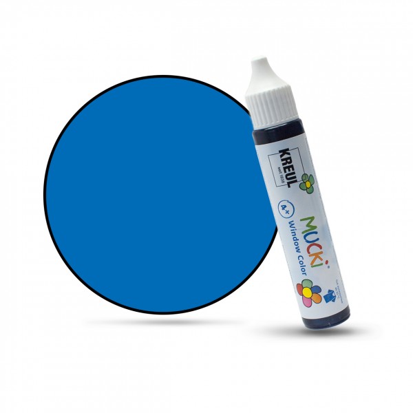 Mucki Window Color Pen, Fenstermalfarbe, 29 ml, dunkelblau
