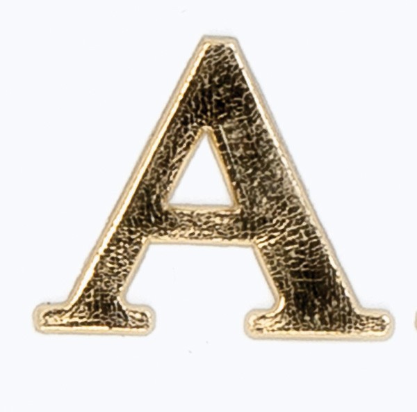 Wachsmotiv Alpha + Omega, 22 mm, gold