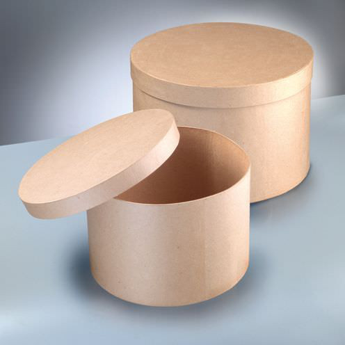 Boxen-Set Hutschachtel, aus Pappmaché, 2-teilig