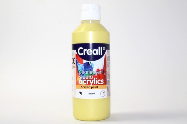 Creall-studio Acrylfarbe, 250 ml, Perlmutt Gelb