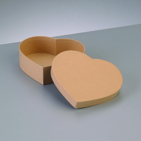 Box Herz, aus Pappmaché, 12,5 x 11 x 4 cm