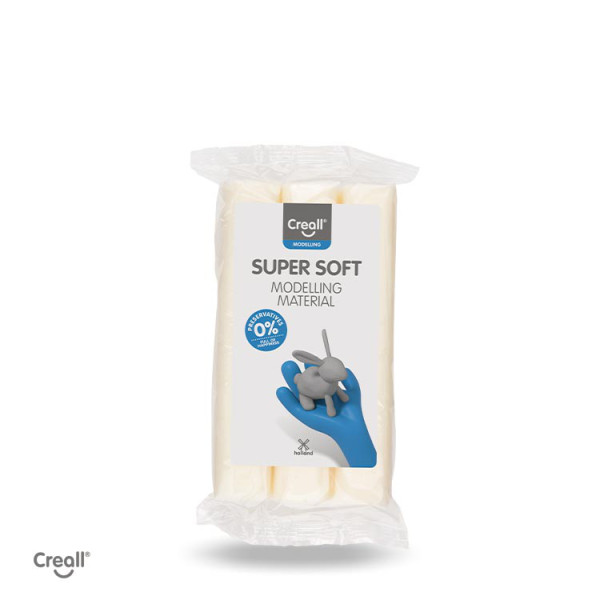 Creall® Super Soft Modellierknete, 500g, weiß