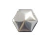 Viva Decor Hot-Fix-Steine, Metall, 6 mm, Hexagon, Effekt Chrom
