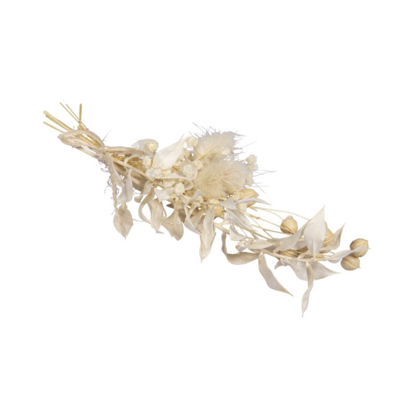 Trockenblumenstrauß, elfenbein, 18-20cm