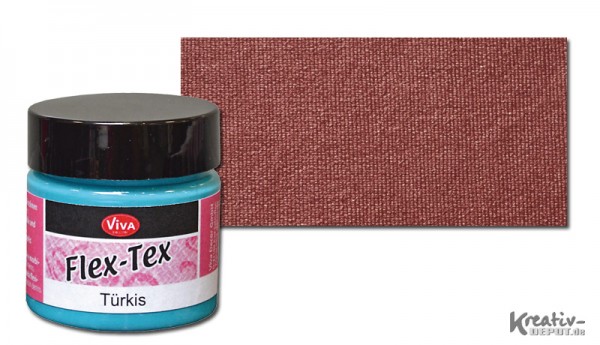 Viva Decor Flex-Tex, Textilfarbe, 50 ml, Dark Rose