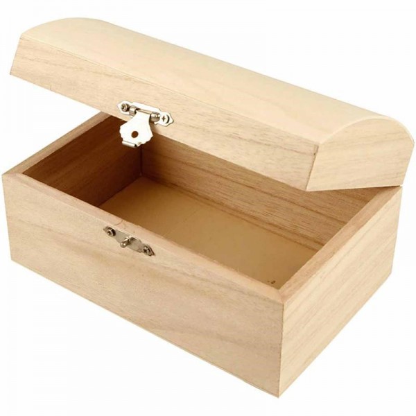 Holzbox mit Glasscheibe 15x10x7,5cm aus Kiefernholz 