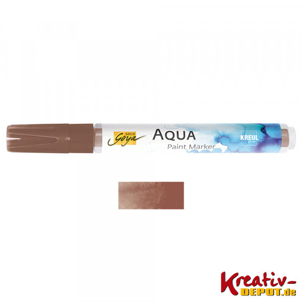 SOLO GOYA Aqua Paint Marker brush, Oxydbraun dunkel