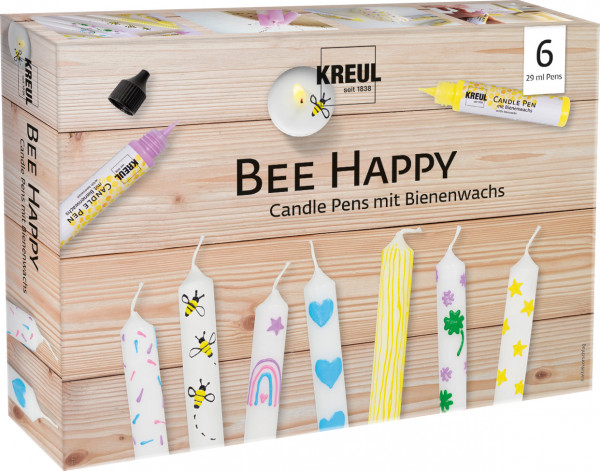 KREUL Candle Pen 6er Set Bee Happy