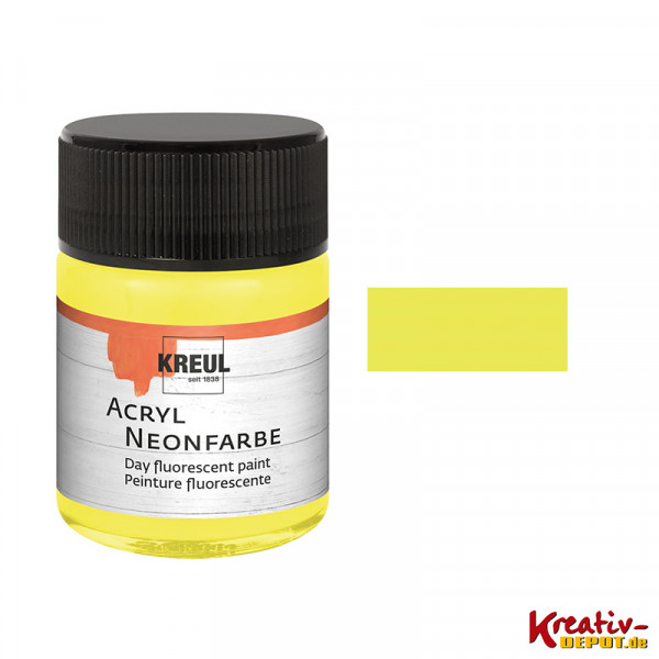 KREUL Acryl Neonfarbe 50 ml - neongelb