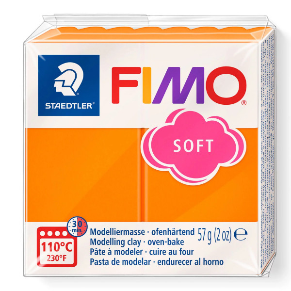FIMO soft, Modelliermasse, 57 g, Mandarine