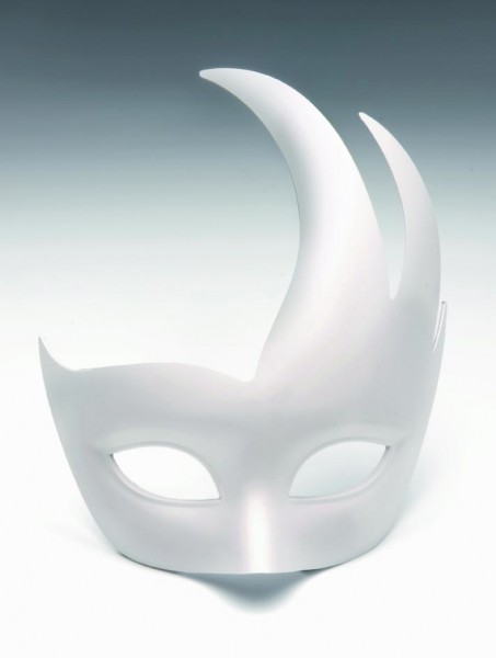Maske Flamme, aus Kunststoff, 16 x 19 cm