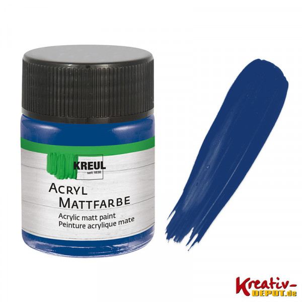 Kreul Acryl-Mattfarbe, 50 ml, Kobaltblau
