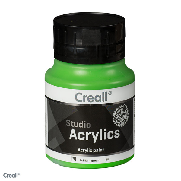 Creall-studio Acrylfarbe, 500 ml, Brillantgrün