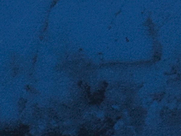 Verzierwachsplatte Wolkig, 200x100x0,5mm, dunkelblau