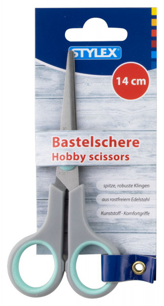 Bastelschere, spitz, 14 cm