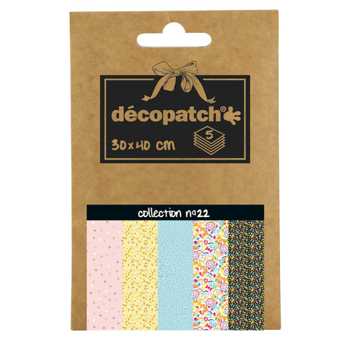 Decopatch Pocket Papier, 5er Sortiment, Collection No 22