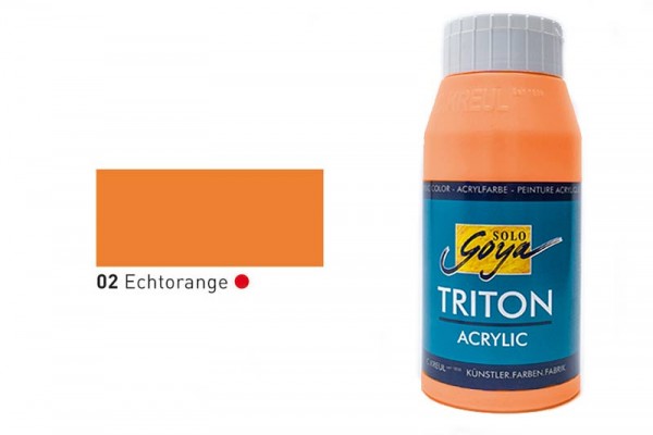SOLO GOYA TRITON ACRYLIC BASIC, 750 ml, Echtorange