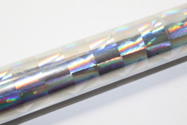 Hologrammfolie, selbstklebend, 0,4 x 1m, Scaly silber