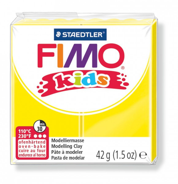 FIMO kids, Modelliermasse, 42 g, gelb