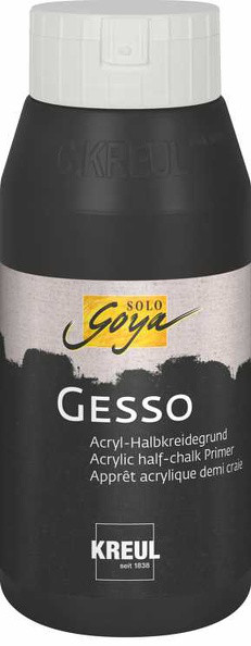 Solo Goya Gesso Schwarz, 750 ml