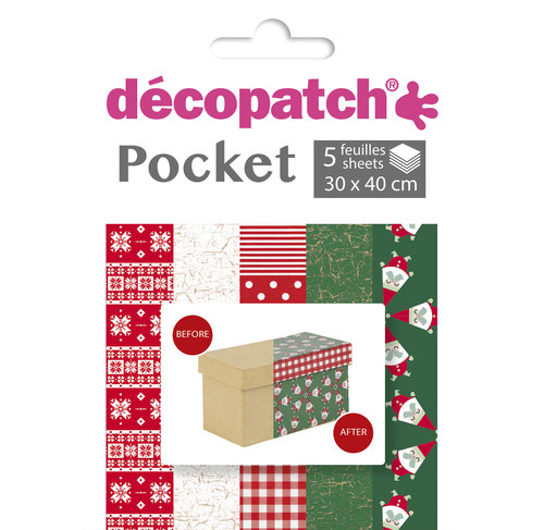 Decopatch Pocket Papier, 5er Sortiment, Collection No 24