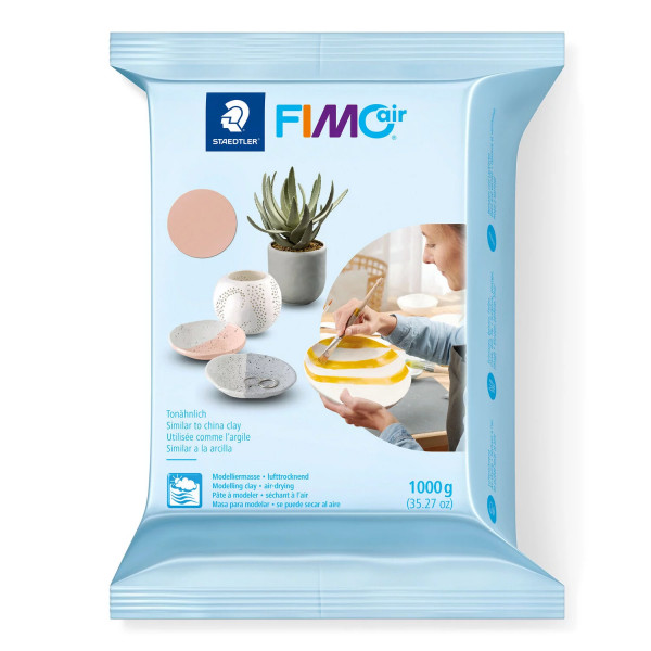 FIMO air BASIC Modelliermasse, lufthärtend, blassrosa, 1000 g