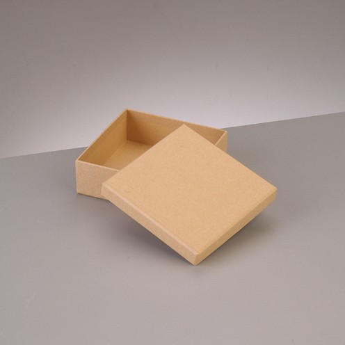 Box, Quadrat, aus Pappmaché, 10,5 x 10,5 x H 6cm
